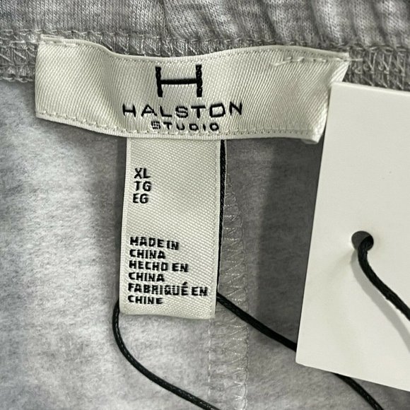 H Halston Studio Women's Joggers Sweatpants Size XL Heather Glacier Gray $68 NWT - Picture 8 of 10